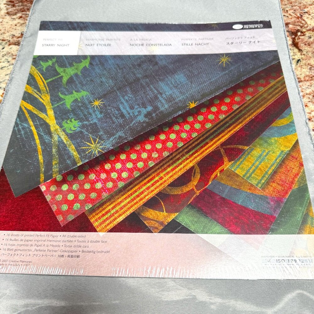 Perfect Fit Starry Night Creative Memories Paper